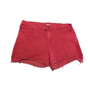 Old Navy Boyfriend Cut Off Mid Rise Short Size 16
